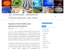 Tablet Screenshot of nanotecnologia.cl